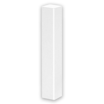NAROŻNIK 8 cm LISTWA PRZYPODŁOGOWA BIAŁA COKÓŁ MDF SŁUPEK