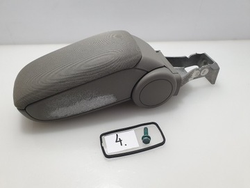 AUDI A3 8P PODŁOKIETNIK ŚRODKOWY MATERIAŁ SZARY PLAT PELL SUPER STAN