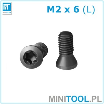 Śruba M2x6 TORX do narzędzi CNC klasa 12,9