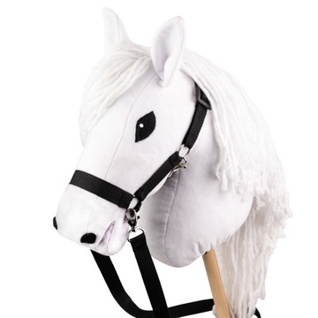 KOŃ NA PATYKU HOBBY HORSE KOŃ NA KIJU KONIK NA PATYKU SKIPPI BIAŁY KANTAR