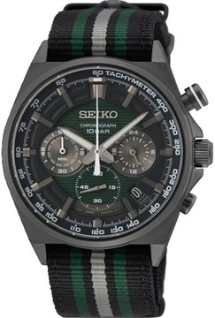 ZEGAREK MĘSKI SEIKO SSB411P1 CHRONO SPORT GREEN GW