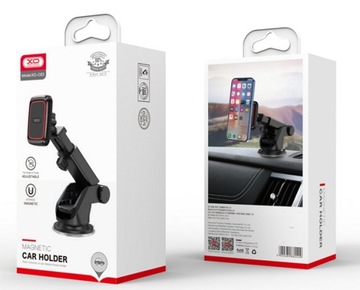 XO Магнитный автомобильный держатель для телефона с черными пластинами