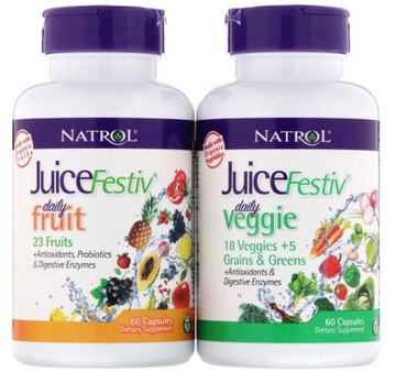 Natrol JuiceFestiv ACAI GRANAT NONI MANGOSTAN 1+1