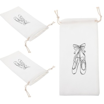 3 шт. СУМКА ДЛЯ БАЛЕТНОЙ ОБУВИ СО ШНУРКОМ ДЛЯ ХРАНЕНИЯ ОБУВИ