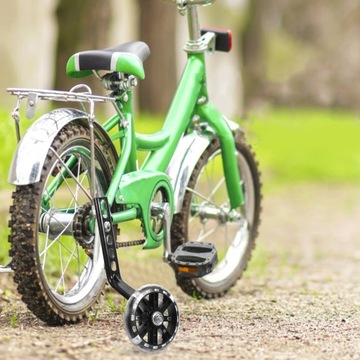 ТРЕНИРОВОЧНЫЕ КОЛЕСА ДЛЯ ДЕТСКИХ ВЕЛОСИПЕДОВ С БОЛЬШОЙ СТАБИЛИЗАТОРОЙ АКСЕССУАРЫ С FLASH MUTE