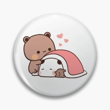 Panda Bear, bubu and dudu hugs love brooches Bag C