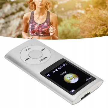 MP3 MP4 ПЛЕЕР БЕСПЛАТНЫЕ НАУШНИКИ СЕРЕБРЯНЫЕ