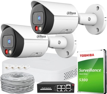 Zestaw do monitoringu Dahua IP-KIT-4CH Dual Light 8MPx