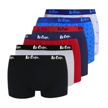 LEE COOPER Bokserki Męskie 9542 9538 9505 6 szt M
