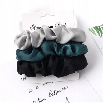 НАБОР РЕЗИНОК ДЛЯ ВОЛОС 4 шт. Розовый Серый Черный Сталь.