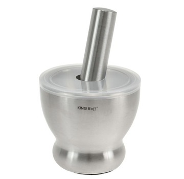 MOŹDZIERZ STALOWY Z UBIJAKIEM POKRYWKĄ KINGHOFF