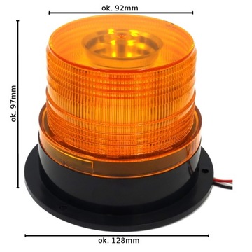 ПЕТУХ Светодиодная проблесковая лампа 12В 24В ОРАНЖЕВЫЙ сигнализатор