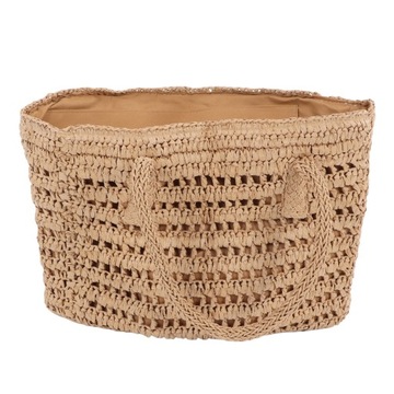 TORBA KOSZYK DO RĘKI PLECIONA BOHO