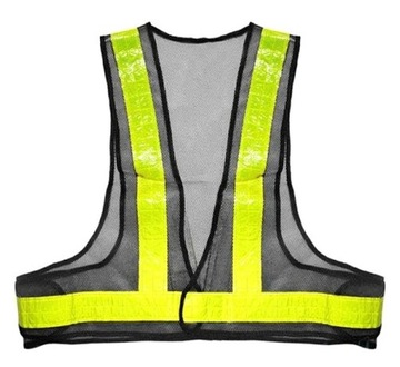 Kamizelka odblaskowa motor rower regulowana ostrzegawcza drogowa auto