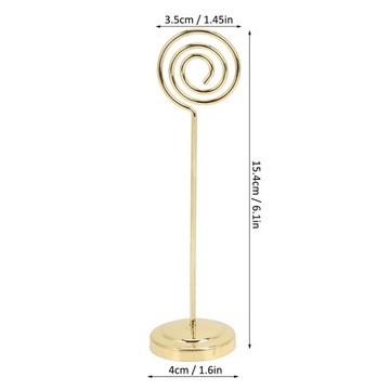 2 szt. Uchwyt na numer stołu Okrągły metalowy,