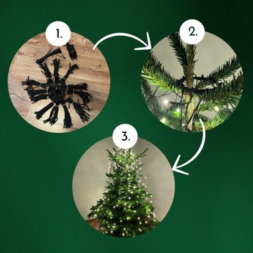 Световая завеса из 300 светодиодов для елки.