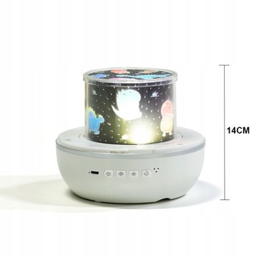 USB -прикроватная лампа для многофункционального проектора Sky Star +слайды со сценами