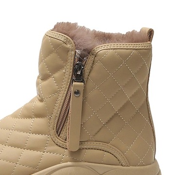 Zimowe buty śnieżne Ciepłe wyściełane krótkie buty Fashion
