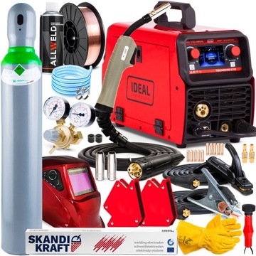 SPAWARKA INWERTOROWA INWERTER IDEAL MIG 212 MMA TIG ALU SYN 230V 200A 3W1