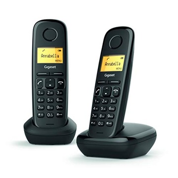 Telefon GIGASET A170 Duo Czarny Dwie Słuchawki