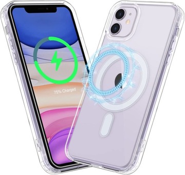 ЧЕХОЛ С МАГНИТАМИ, УСИЛЕННЫЙ ПРОЗРАЧНЫЙ ЧЕХОЛ 360 ДЛЯ IPHONE 11