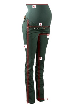 E3_SPODNIE CIĄŻOWE TERMO OCIEPLANE BAWEŁNA_46/48