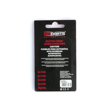 МИНИ-ПЛАСТИНОЧНЫЕ АВТОМОБИЛЬНЫЕ ПРЕДОХРАНИТЕЛИ 10 ШТ.