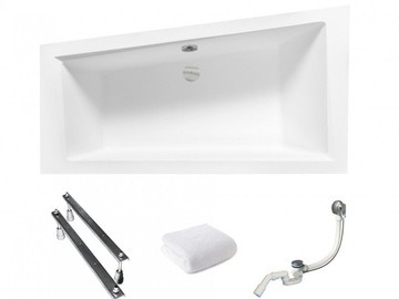 Wanna 160x90 Intima Lewa + Syfon