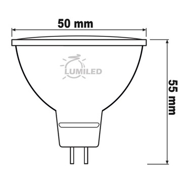 10 светодиодных ламп MR16 6 Вт = 50 Вт 580 лм 12 В LUMILED