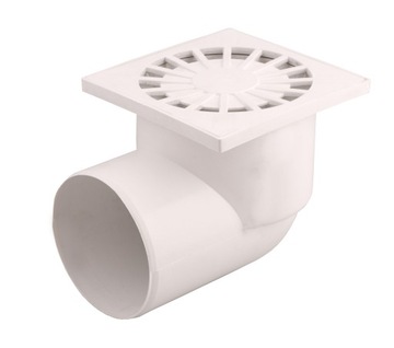 Kratka ściekowa 15x15cm Odpływ BOCZNY ?110 AQUER