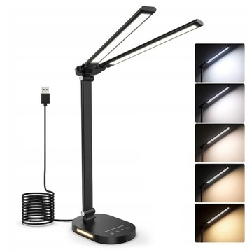 LAMPA BIURKOWA LED PRZYJAZNA DLA OKA 5 TRYBÓW KOLORÓW DO DOMU