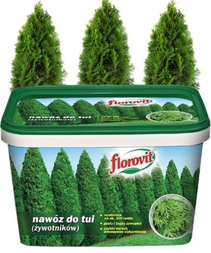 FLOROVIT NAWÓZ DO TUI ŻYWOTNIKÓW IGLAKÓW 4KG SPECJALISTYCZNY NPK+Mg S Fe