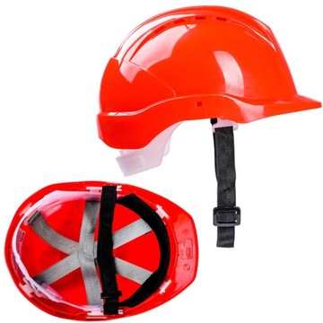 KASK OCHRONNY HEŁM BUDOWLANY POMARAŃCZOWY