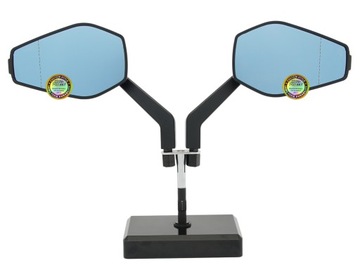 Зеркала мотоцикла с ЧПУ Универсальное черное / мертвое поле / винты M8 M10