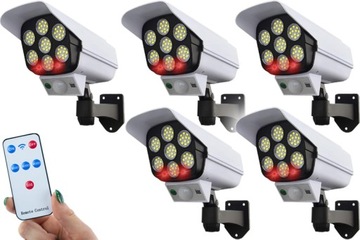 5x СОЛНЕЧНАЯ КАМЕРА НАБЛЮДЕНИЯ ДАТЧИК ДВИЖЕНИЯ МИГАЮЩАЯ СВЕТОДИОДНАЯ УДАЛЕННАЯ ЛАМПА