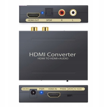 Аудио экстрактор из HDMI в Toslink SPDIF + Cinch