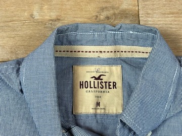 Hollister koszula męska kratka logo unikat hit M L
