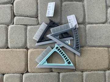 SZCZOTKA DO FUG SZCZELIN skrobaczka ściągaczka WĄSKA PŁYTEK KĄTÓW AUTA 3w1