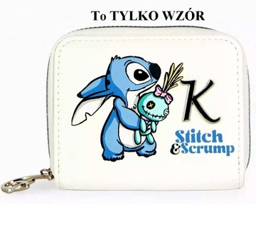 Disney Portmonetka STITCH Scrump z literą C Twojego imienia