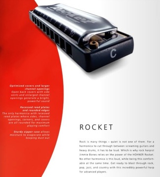Ракета ля мажор Hohner Diatonic Rock Harmonica