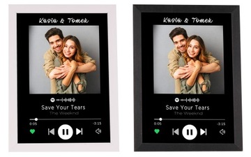 РАМКА ПОСТЕРА С ВАШИМ ФОТО SPOTIFY ПЕСНЯ Y4