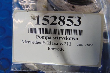 MERCEDES W211 2.7CDI ČERPADLO VSTŘIKOVAČE