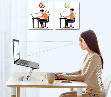 Регулируемая алюминиевая подставка VAZIO для ноутбука MacBook iPad (N81-G)