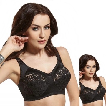 Biustonosz Viki 579 Krystyna 90 E czarny