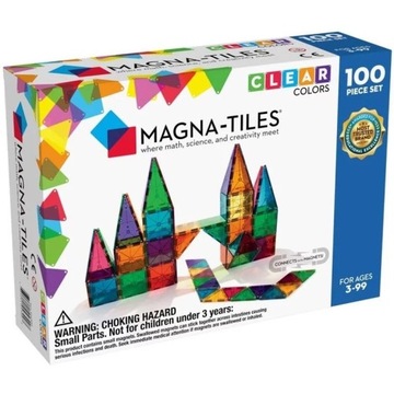 MAGNA-TILES Klocki Magnetyczne Konstrukcyjne Classic 100 elementów