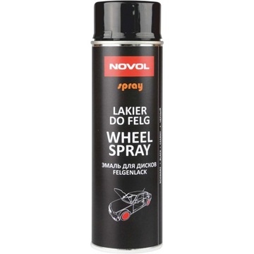 NOVOL Wheel Spray Lakier do Felg Kołpaków Czarny