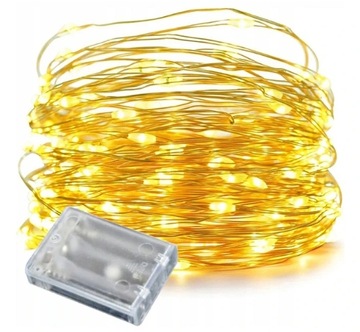 ЕЛОЧНАЯ ГИРЛЯНДИЯ СВЕТОДИОДНАЯ РОЖДЕСТВЕНСКАЯ ИСКУССТВЕННАЯ ЦЕПЬ Зеленая Толстая 3м