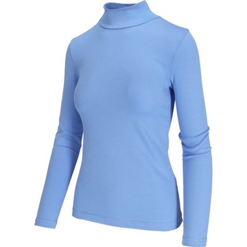 Półgolf Damski Cienki Elastyczny Sweter błękit M