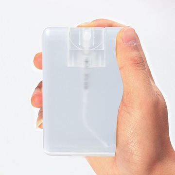 38 ml plastikowa butelka ze sprayem Stylowa karta przypominająca przezroczysty, pusty atomizer podróżny