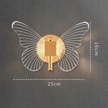 Светодиодный настенный светильник Gold Butterfly Настенное освещение